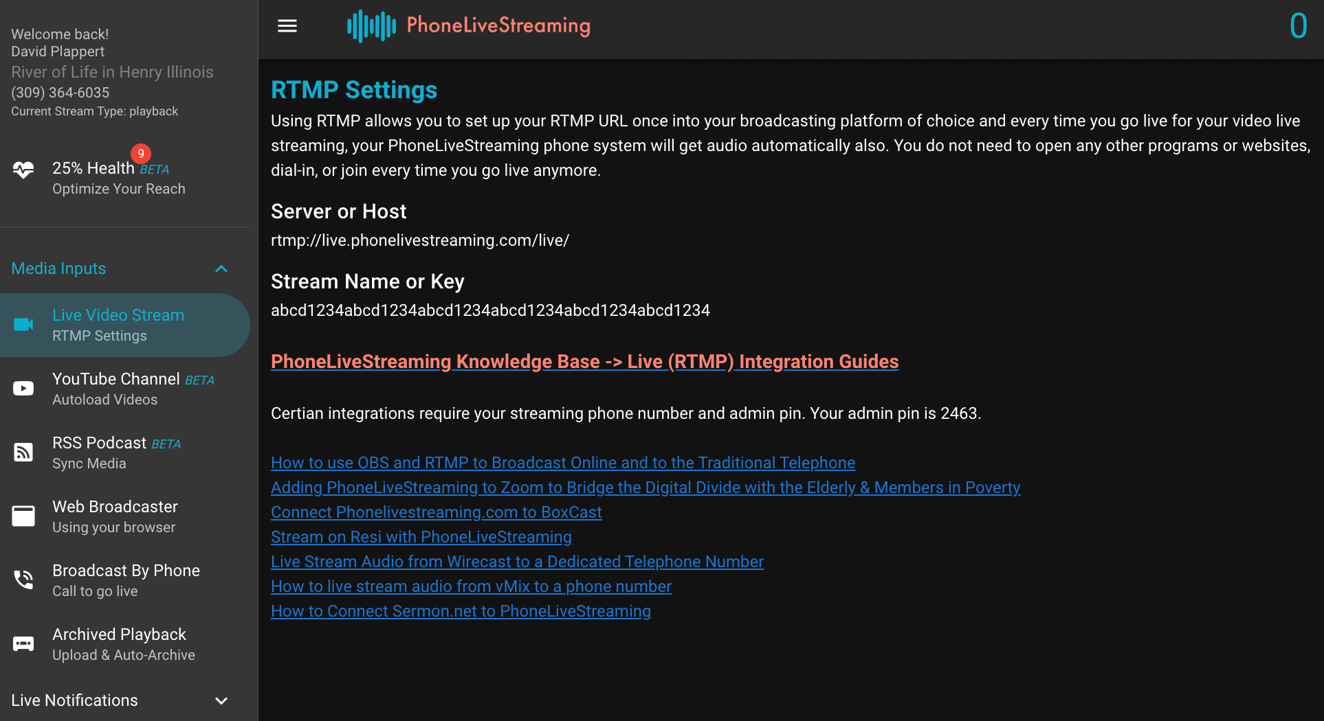 Broadcast Weekly Live Church Services with PhoneLive.